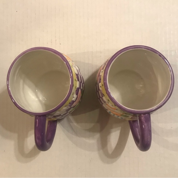 Vintage Cottontale Collection Quilt Teapot, 4 Quilt Plates And 2 Quilt C… - Picture 4 of 16